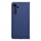 Samsung Galaxy S23 FE Wallet Cases LUNA Book Carbon Carbon Fibre, Elegant  Blue 