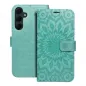 Samsung Galaxy A35 Wallet Cases MEZZO Book Mandala  Green 