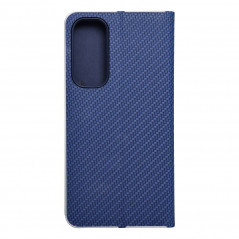 Samsung Galaxy A55 Wallet Cases LUNA Book Carbon Carbon Fibre, Elegant  Blue 