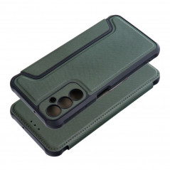 Samsung Galaxy A05s Wallet Cases Razor Book Carbon Fibre, Carbon pattern  Dark green 