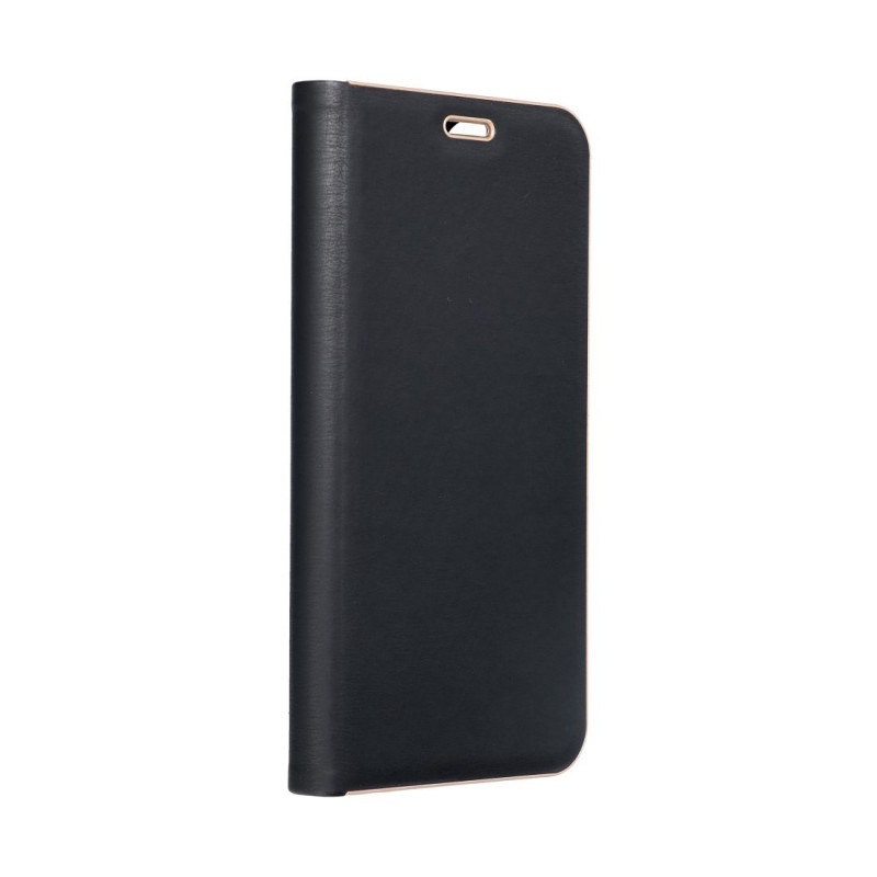 XIAOMI Redmi 13C Wallet Cases LUNA Book Gold Elegant  Black 