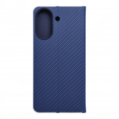 XIAOMI Redmi 13C Wallet Cases LUNA Book Carbon Carbon Fibre, Elegant  Blue 