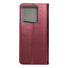 XIAOMI Redmi Note 13 Pro 5G Wallet Cases Smart Magneto book Burgundy 