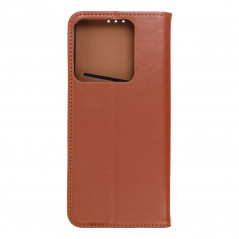 XIAOMI Redmi Note 13 5G Wallet Cases Leather case SMART PRO Elegant  Brown 