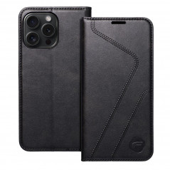 Apple iPhone 15 Pro Max Wallet Cases Forcell F-PROTECT RFID Blocker Book Elegant  Black 