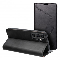 Samsung Galaxy S24 Wallet Cases Forcell F-PROTECT RFID Blocker Book Elegant  Black