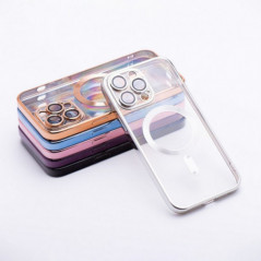 Apple iPhone 15 Case Electro Mag MagSAFE  Silver 