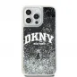 Apple iPhone 13 Pro Max Case DKNY Liquid Glitters Arch Logo Black 