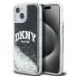 Apple iPhone 14 Case DKNY Liquid Glitters Arch Logo Black 