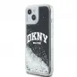 Apple iPhone 14 Case DKNY Liquid Glitters Arch Logo Black 