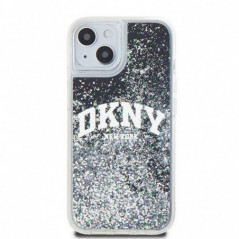 Apple iPhone 14 Case DKNY Liquid Glitters Arch Logo Black 