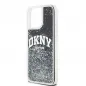 Apple iPhone 14 Pro Max Case DKNY Liquid Glitters Arch Logo Black 