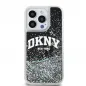 Apple iPhone 15 Pro Case DKNY Liquid Glitters Arch Logo Black 