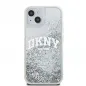 Apple iPhone 15 Case DKNY Liquid Glitters Arch Logo White 