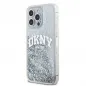 Apple iPhone 15 Pro Case DKNY Liquid Glitters Arch Logo White 