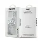 Apple iPhone 15 Pro Max Case DKNY Liquid Glitters Arch Logo White 