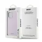 Apple iPhone 14 Pro Max Case DKNY Silicone Horizontal Metal Logo MagSAFE  Pink 