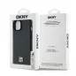 Apple iPhone 15 Plus Case DKNY Pu Repeat Pattern Stack Logo MagSAFE  Black 