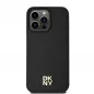 Apple iPhone 15 Pro Max Case DKNY Pu Repeat Pattern Stack Logo MagSAFE  Black 