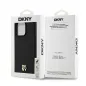 Apple iPhone 15 Pro Max Case DKNY Pu Repeat Pattern Stack Logo MagSAFE  Black 