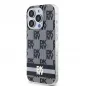 Apple iPhone 13 Pro Case DKNY Checkered Pattern Printed Stripes MagSAFE  Black 