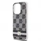 Apple iPhone 13 Pro Case DKNY Checkered Pattern Printed Stripes MagSAFE  Black 