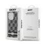 Apple iPhone 13 Pro Case DKNY Checkered Pattern Printed Stripes MagSAFE  Black 