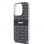 Apple iPhone 13 Pro Case DKNY Repeat Texture Pattern Stripe MagSAFE  Black 