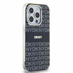 Apple iPhone 13 Pro Max Case DKNY Repeat Texture Pattern Stripe MagSAFE  Black 