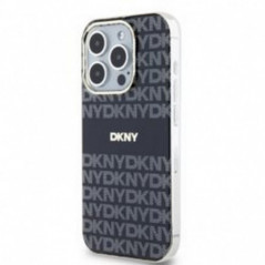 Apple iPhone 14 Pro Case DKNY Repeat Texture Pattern Stripe MagSAFE  Black 