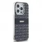 Apple iPhone 14 Pro Case DKNY Repeat Texture Pattern Stripe MagSAFE  Black 