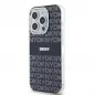 Apple iPhone 14 Pro Max Case DKNY Repeat Texture Pattern Stripe MagSAFE  Black 