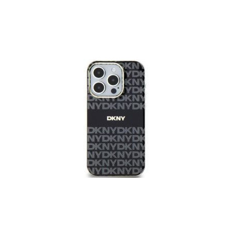 Apple iPhone 15 Plus Case DKNY Repeat Texture Pattern Stripe MagSAFE  Black 