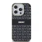 Apple iPhone 15 Pro Max Case DKNY Repeat Texture Pattern Stripe MagSAFE  Black 