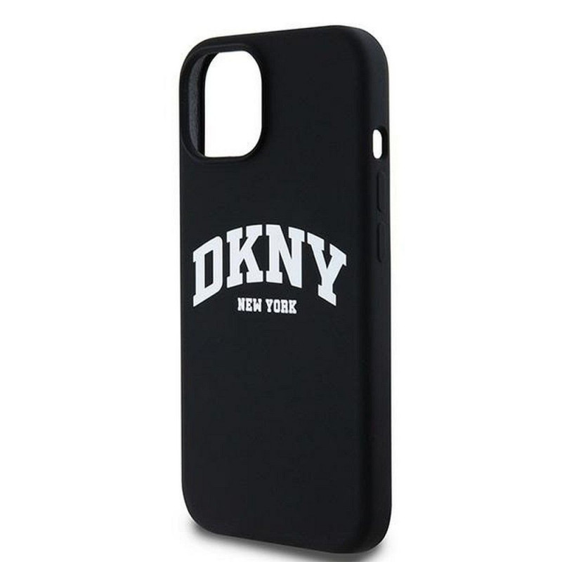 Apple iPhone 11 Case DKNY Silicone White Arch Logo MagSAFE  Black