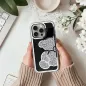 Apple iPhone 15 Case Teddy bear Silver 