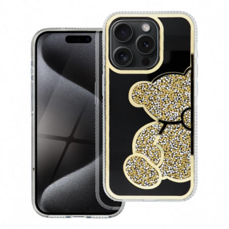 Apple iPhone 15 Case Teddy bear Gold 