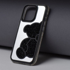 Apple iPhone 15 Pro Case Teddy bear Black 