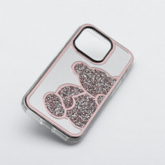 Apple iPhone 15 Case Teddy bear Pink 