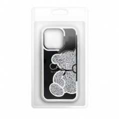 Apple iPhone 12 Pro Case Teddy bear Silver 