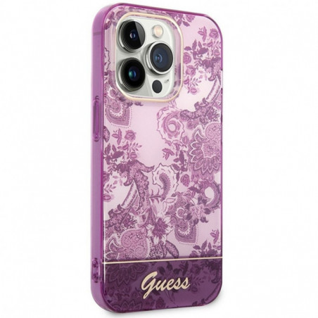 Apple iPhone 14 Pro Case Guess IML Electro Cam TDJ Fuschia