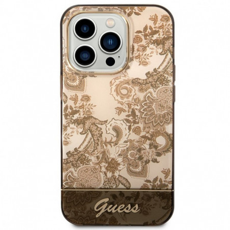 Apple iPhone 14 Pro Case Guess IML Electro Cam TDJ Ochre 