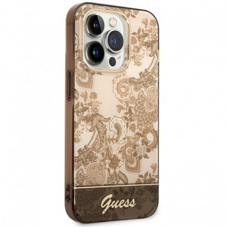 Apple iPhone 14 Pro Case Guess IML Electro Cam TDJ Ochre