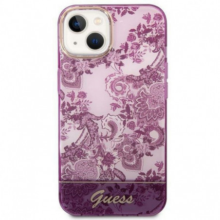 Apple iPhone 14 Case Guess IML Electro Cam TDJ Fuschia