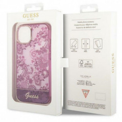 Apple iPhone 14 Case Guess IML Electro Cam TDJ Fuschia 