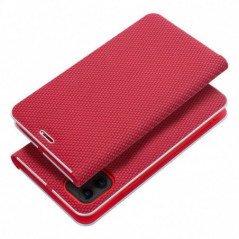 Apple iPhone 11 Wallet Cases LUNA Book Carbon Carbon Fibre, Elegant  Red 