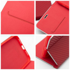 Apple iPhone 11 Wallet Cases LUNA Book Carbon Carbon Fibre, Elegant  Red 