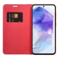 XIAOMI Redmi Note 13 5G Wallet Cases LUNA Book Carbon Carbon Fibre, Elegant  Red 