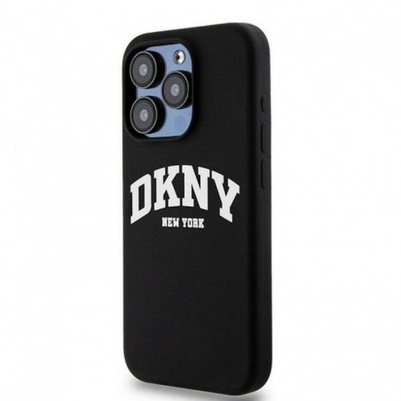 Apple iPhone 13 Pro Case DKNY Silicone White Arch Logo MagSAFE  Black 