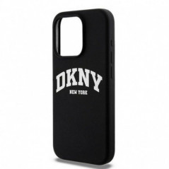 Apple iPhone 13 Pro Case DKNY Silicone White Arch Logo MagSAFE  Black 